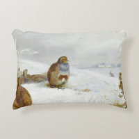 Hard times- partridges and a hare, Art Birds