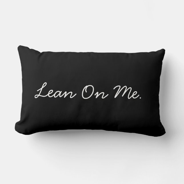 Hard Times Throw Pillow (Black) (Front)