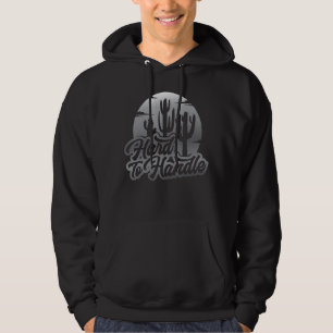 Hard To Handle Plant Pots Cute Cactus Retro Vinta Hoodie