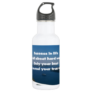 Hard work and success 532 ml water bottle