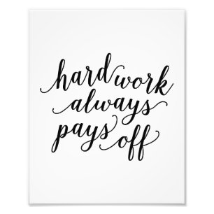 Hard Work   Art Print