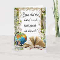 Hard Work Graduation Greeting Card