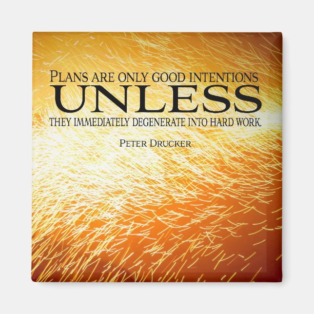 Hard Work Motivational Magnet (Front)