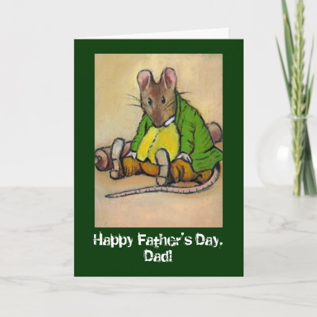 HARD WORKING DAD FATHER'S DAY THANK YOU CARD (Front)