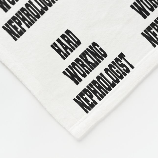 Hard Working Nephrologist Fleece Blanket (Corner)