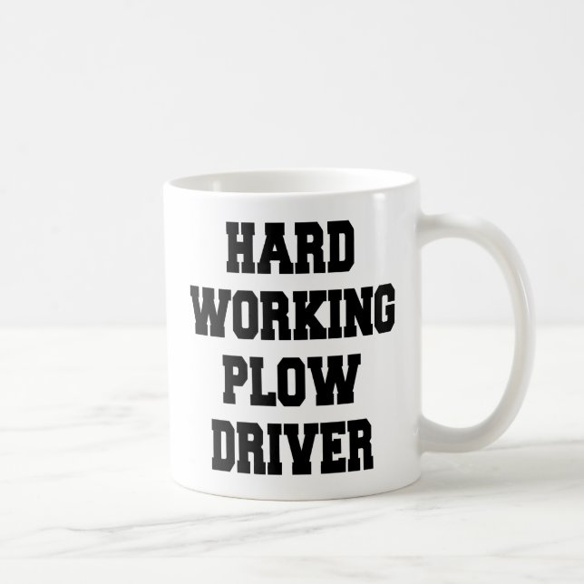 Hard Working Plough Driver Coffee Mug (Right)
