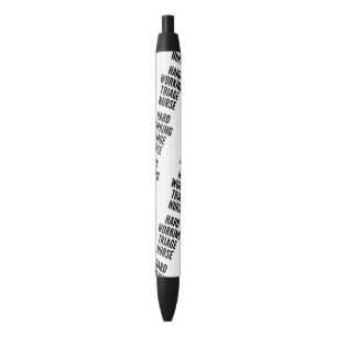 Hard Working Triage Nurse Black Ink Pen