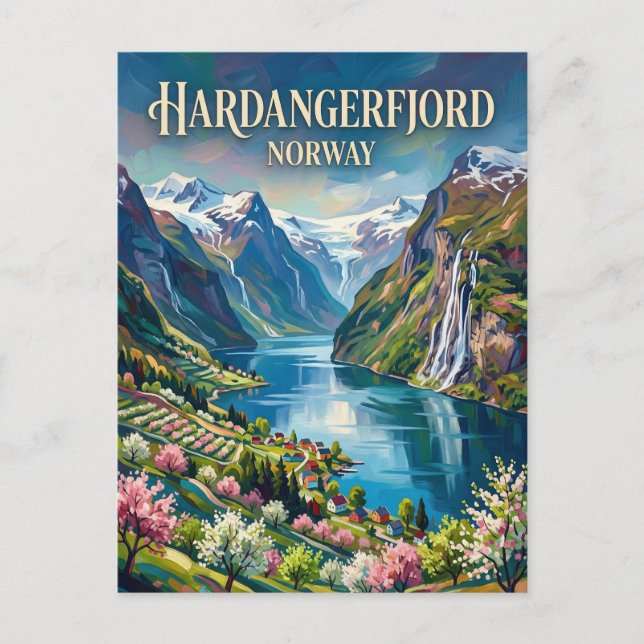 Hardangerfjord Norway Postcard (Front)