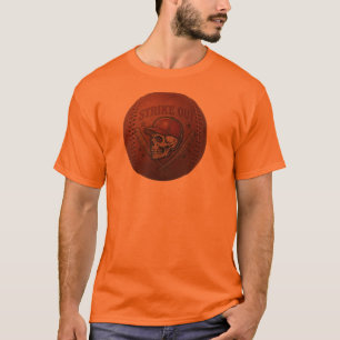 Hardball Syndicate Strike Out Skull Baseball Premi T-Shirt