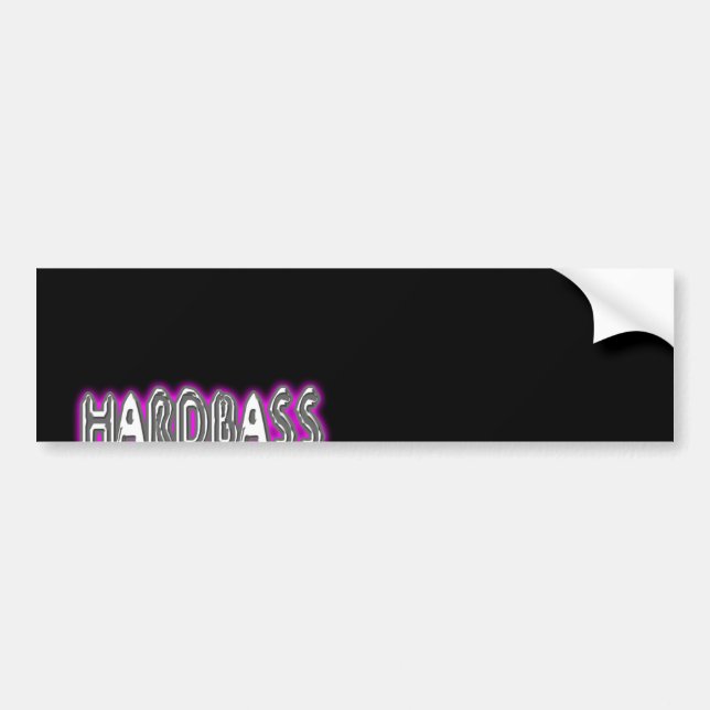 HARDBASS hard bass music Bumper Sticker (Front)