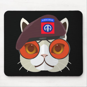 Hardcore 82nd Airborne Kitty Kat! Mouse Pad