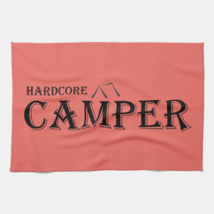 Hardcore Camper Tea Towel