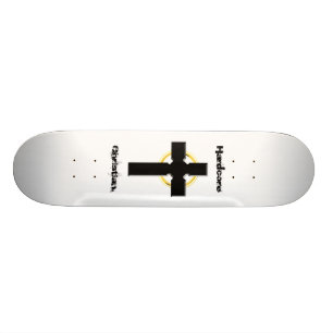 Hardcore Christian Celtic Cross Skateboard