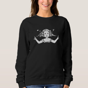 Hardcore Death Metal Girl Rock N Roll Heavy Metal Sweatshirt