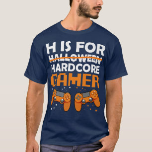 Hardcore Gamer Lazy Halloween Costume Video-game C T-Shirt