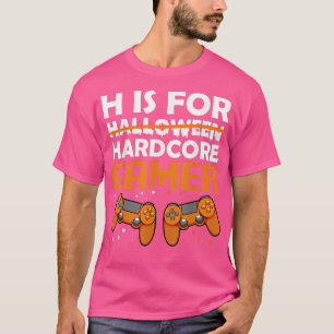 Hardcore Gamer Lazy Halloween Costume Video-game C T-Shirt