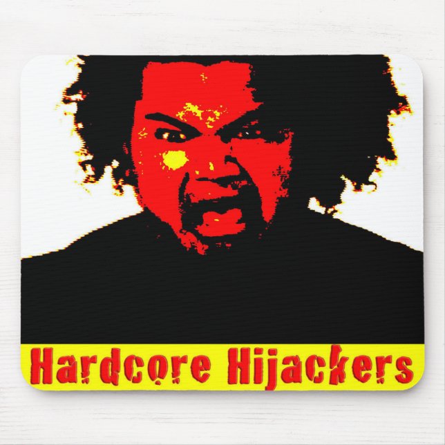 Hardcore Hijackers Design #3 on a Mouse Pad (Front)