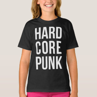 Hardcore Punk Bold Typography T-Shirt