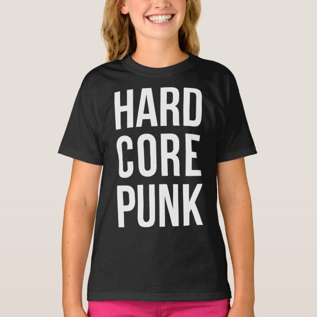 Hardcore Punk Bold Typography T-Shirt (Front)