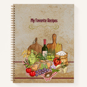 Hardcover Recipe Book