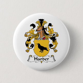 Harder Family Crest 6 Cm Round Badge
