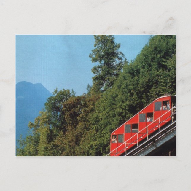 Harder Kulm Funicular Railway, Interlaken 1 Postcard (Front)