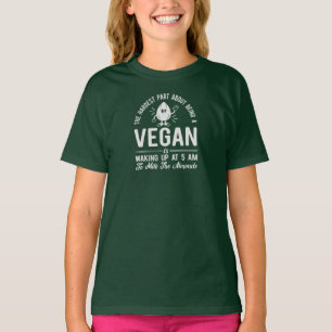 Hardest Part Vegan, Milk the Almonds, Vegan Girl's T-Shirt