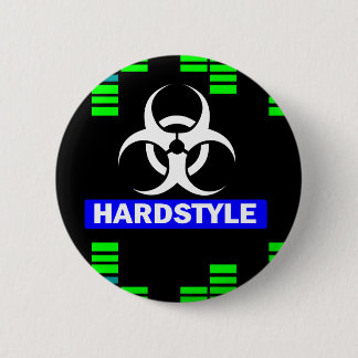 Hardstyle pattern 6 cm round badge