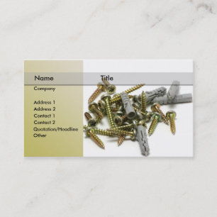 hardware \ Bolts and screws Business Card
