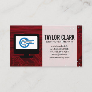 Hardware Electronics   IT Repair Business Card