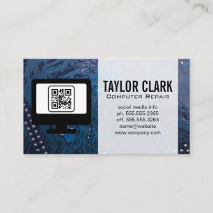 Hardware Electronics   QR Code Business Card