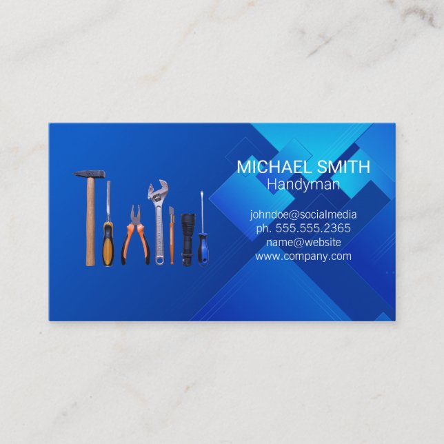 Hardware Hand Tools | Builder Renovation Business Card (Front)