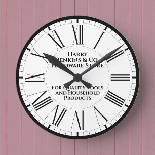Hardware Shop Promotional Round Clock