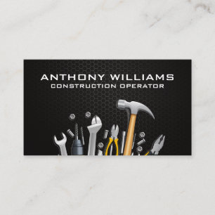 Hardware Tools Carbon Fibre Pattern Business Card