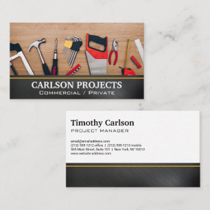 Hardware Tools   Carpentry Construction Business Card