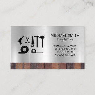 Hardware Tools Construction Builder Material Business Card