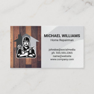 Hardware Tools Handyman Home Renovations Business Card