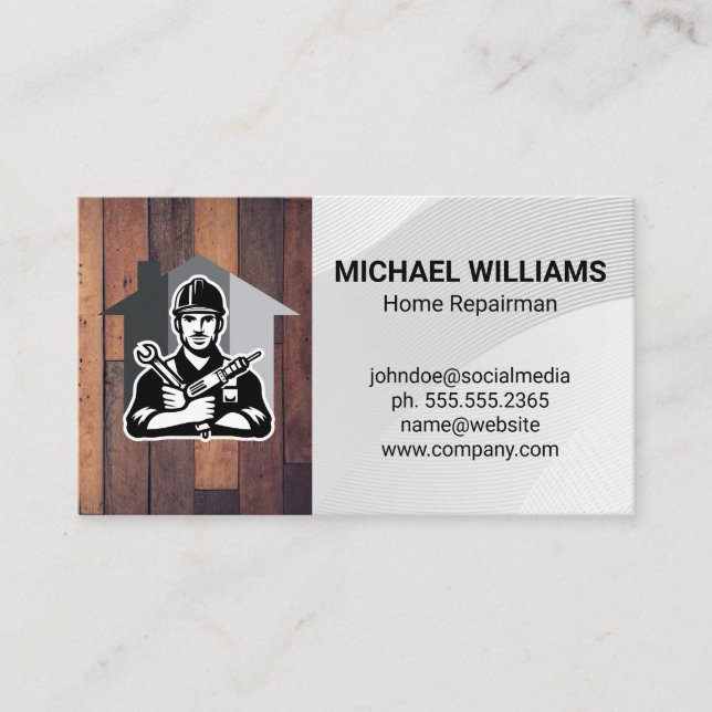 Hardware Tools | Handyman | Home Renovations  Business Card (Front)