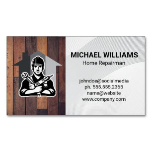 Hardware Tools Handyman Home Renovations Magnetic Business Card
