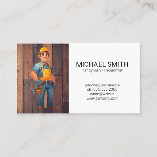 Hardware Tools Repairman Business Card