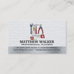 Hardware Tools Vocation Trade School Business Card
