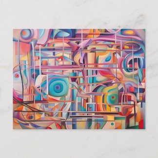 Hardwired Universe Abstract Art No. 2 Postcard