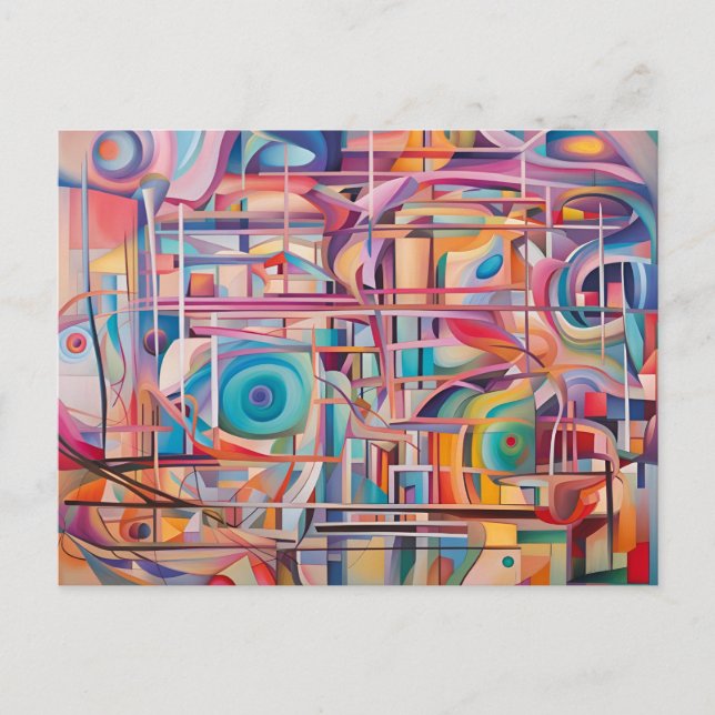 Hardwired Universe Abstract Art No. 2 Postcard (Front)