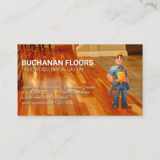 Hardwood Floors | Tiles | General Contractor Business Card