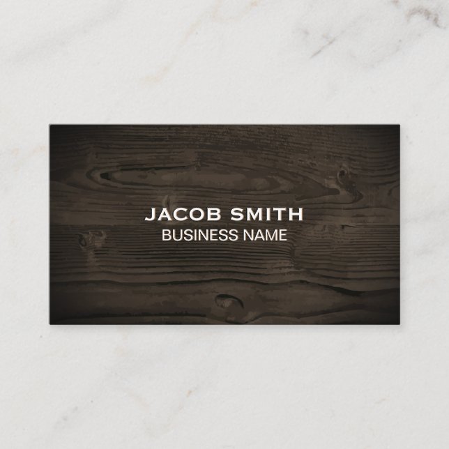 Hardwood | Nature Business Card (Front)