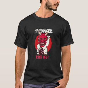 Hardwork Always Pays Off Goodluck Symbol Lucky Cat T-Shirt