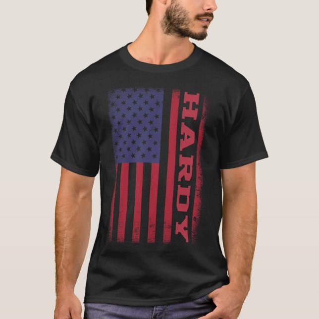 HARDY American Flag T-Shirt (Front)
