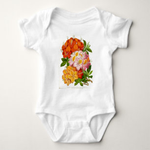 "Hardy Azaleas" by Sir Joseph Paxton Baby Bodysuit