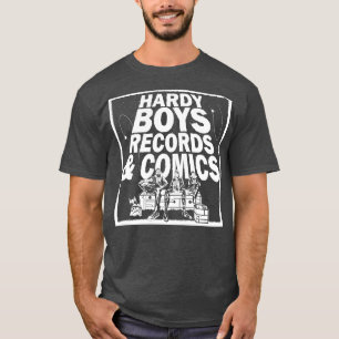 Hardy Boys Records and Comics On Dark T-Shirt