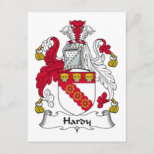 Hardy Family Crest Postcard